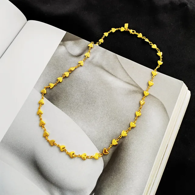 Pendant Necklace for Women Korean Colorful Bear Blue Zircon Crystal Neck Chain Female Jewelry Free Shipping Gift 18k Gold Plated Necklace 2