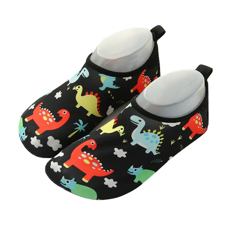Детские носки-тапочки с героями мультфильмов; утолщенные Носки для малышей; нескользящие носки для дома - Цвет: D