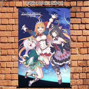 

Anime Poster Princess Connect! Re:Dive Kokoro Eustiana Kiruya Yui Wall Scroll Art Prints Room Home Decoration