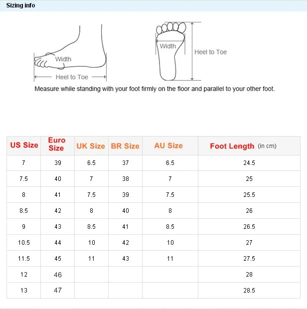 aliexpress men shoes size