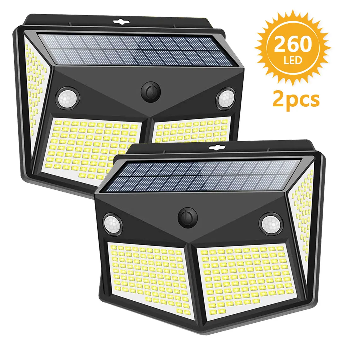 

Solar Lights Outdoor 100/160/200LED Solar Motion Sensor Light Waterproof Security Light Wall Night Light with 3 Modes 270° Wide