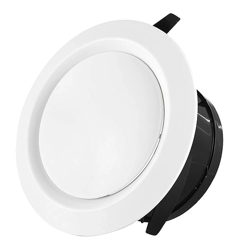 

2 Pieces ABS Adjustable Air Vent Round Soffit Exhaust Vent White Inline Duct Fan Outlet Vent 4 Inch