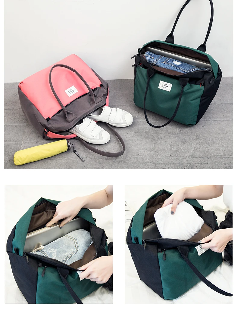 Womens Carry On Travel Tote With Trolley Sleeve For Airplane Laptop