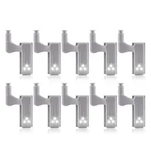 10Pcs Cabinet Cupboard Wardrobe LED Hinge Light Smart Sensor Lamp