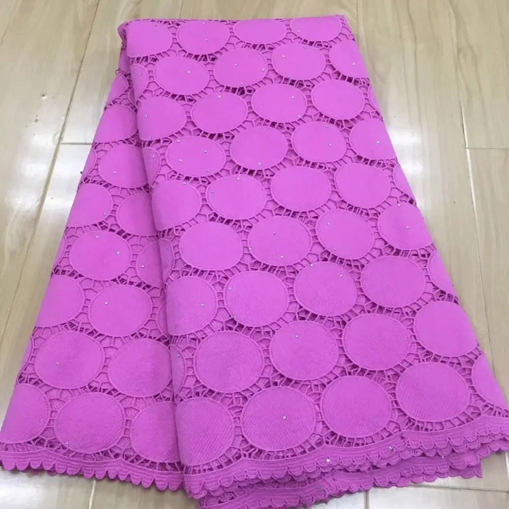 STILL FLY african lace fabric high quality guipure lace latest cotton swiss voile lace french cordd lace fabric 5yards/lot - Цвет: as picture