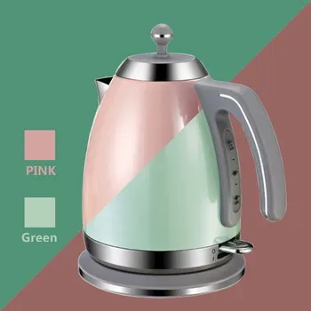 

220V Electric Kettle Water Heater Boiler Green Pink 1.7L 1800W BPA-Free Fast Boiling British Strix Thermostat Electric Tea Pot