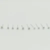 925 Sterling Sliver Nose stud fashion Christmas gift for women crystal nariz piercing jewelry 20pcs/pack 4