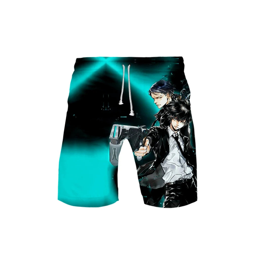 Psycho-Pass 3D Beach Shorts Man Exclusive Fashion Summer Casual Shorts Fashion Hip Hop Short 3D Pants Beach Wear 6XL