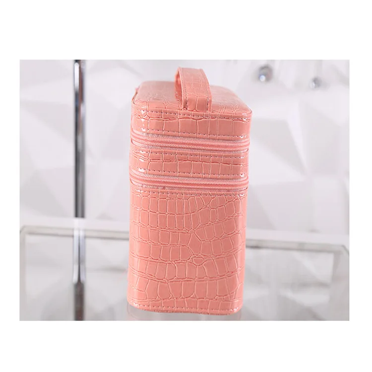 

Korean-style Portable Makeup Bag Double Layer Large Capacity Cosmetics Box Waterproof Travel Double Layer Storgage Bag