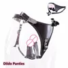 Women Masturbation Adjustable Leather Erotic Panties with Silicone Dildo and Anal Plug Sex Toys for Bdsm Bondage Adults Games 1