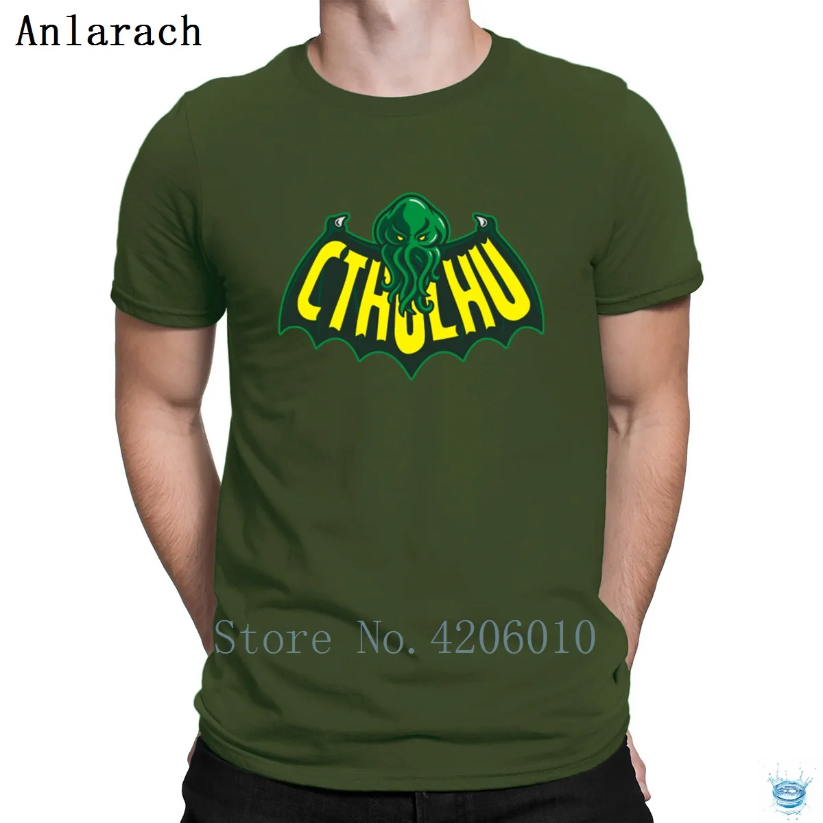 Cthulhu человек футболки интересный семья тонкий характер футболка для мужчин Круглый средства ухода за кожей Шеи базовые летние