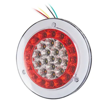 

2x 24V 4 Color High-brightness Light Guide Taillight For Car Truck Trailer Waterproof Car LED Rear Tail Lights