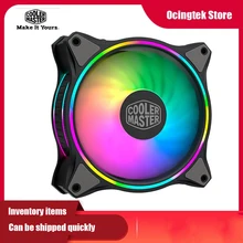 

Cooler Master MF120 HALO 5V 3PIN ARGB 12cm PWM addressable mute chassis fan 120mm dual ARGB light effect cooling fan
