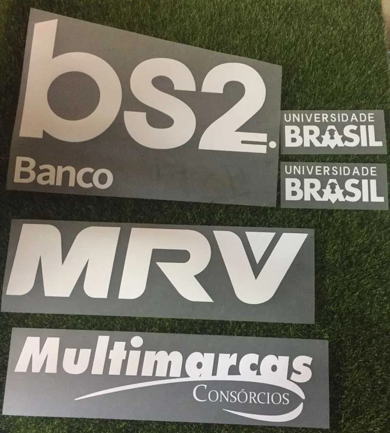 Campeonato Brasileiro Serie A Flamengo Sponosr Home Away 3rd sponsor patch badge - Цвет: white set