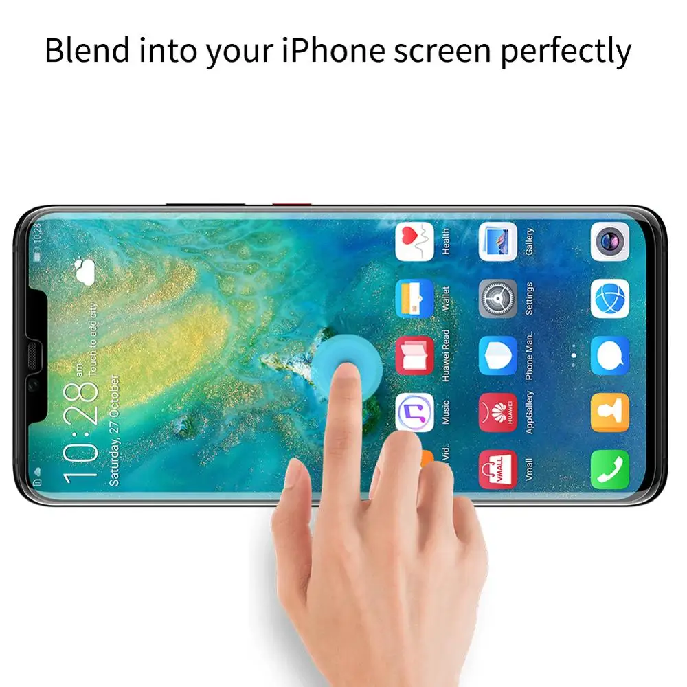 Закаленное стекло Nillkin Ds Max для Huawei Mate 20 Pro полное покрытие Защита экрана 3D