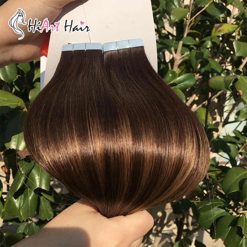 HiArt 2 5 г накладные человеческие волосы на ленте настоящие remy для салона