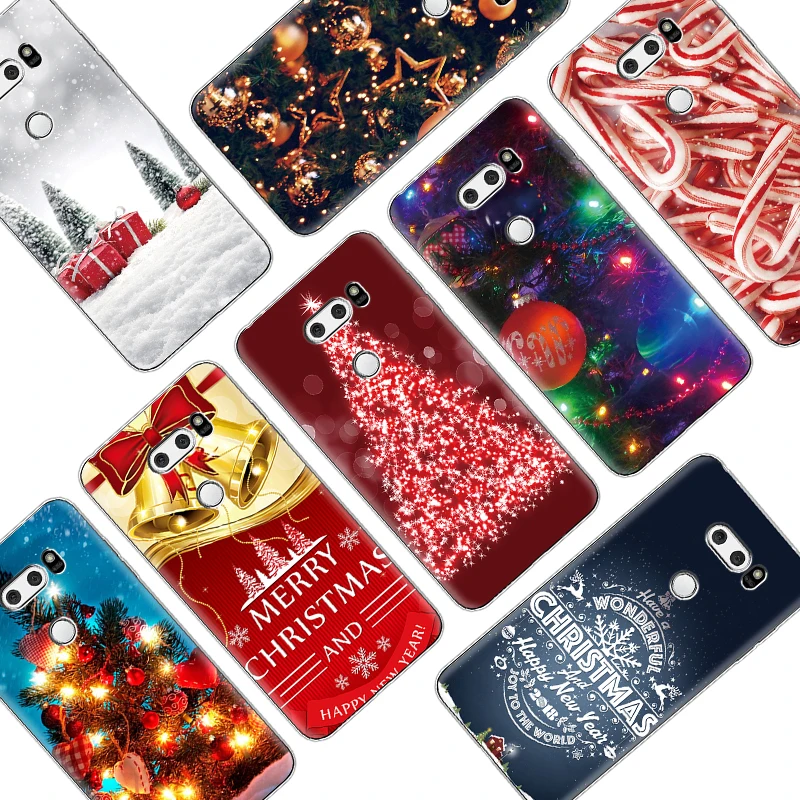 

Merry Christmas Soft TPU Coque Case for LG X Power 2 V20 V30 G4 G5 G6 G8 ThinQ Q6 Q7 K4 K8 K10 K11 Plus 2017 Nexus 5X Cover Case