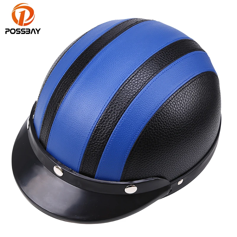Posbay мотоциклетные шлемы винтажные скутеры полуоткрытые Шлемы Casco Moto козырек УФ