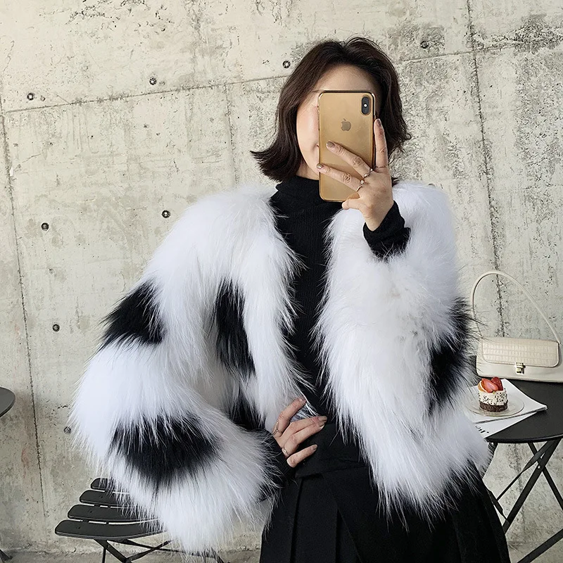 High End Raccoon Dog Fur Woven Fur Coat Women Wave Point 2020 Winter New  Long Sleeve Fox Fur Jacket High Quality Warm Outwear - AliExpress Women's  Clothing