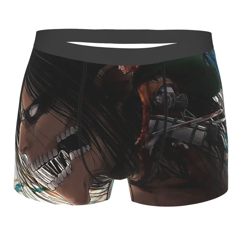 

Shingeki No Kyojin Levy Attack On Titan Eren Sci-fi Anime Underpants Homme Panties Man Underwear Shorts Boxer Briefs