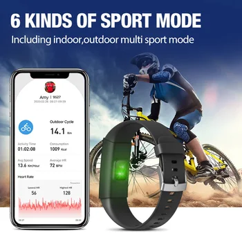 

Smart Full Screen Watch Heart Rate Sports Pedometer Body Temperature Monitoring Waterproof Bracelet Unisex Smartwatch Clock