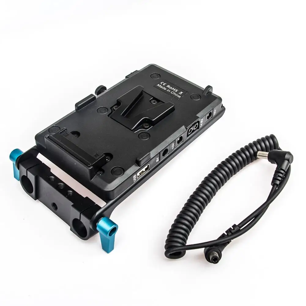 FOTGA V-Mount Battery Plate Adapter V-Lock D-tap Plate for Sony D-Tap DSLR Camera