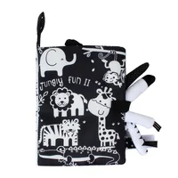 Baby Cloth Book Sound Paper Early Learning Toy Tail Cloth Book Parent-child Interactive 1