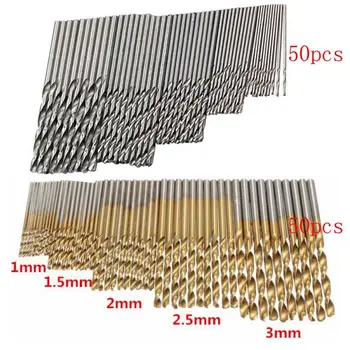 

Twist Drill Bit Set Power Tool Kit For Wood Plastic Straight Handle Aluminium Alloy Angle Iron High Speed Steel Drillings