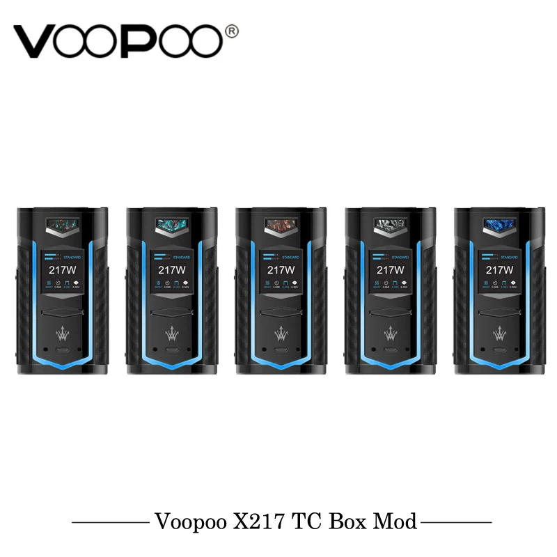 Оригинальный VOOPOO X217 TC Box Mod электронные сигареты 217W вейп Ген. Вентилятор чип на