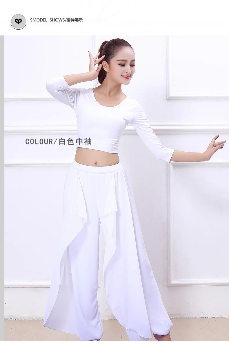 Стиль, одежда для занятий танцами, рифмой, йогой, женские профессиональные трико для начинающих, летний комплект, Осенние марлевые штаны для выступлений