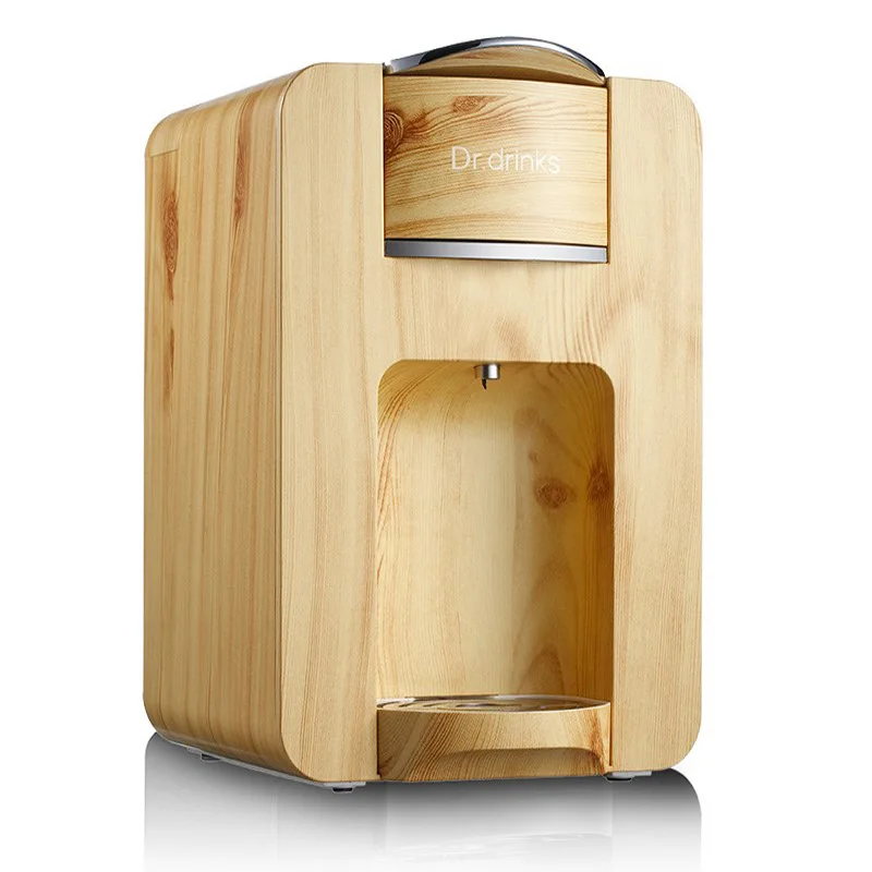 

Italian Coffee Maker Machine Capsule Espresso Maker Fully Automatic 19Bar High Pressure DIY Drink Tea Machine Wood Grain Shell