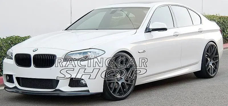 AK Style Real Carbon Fiber Front Lip Spoiler For BMW 5-SERIES F10 MTech Msport Front Bumper 2011UP