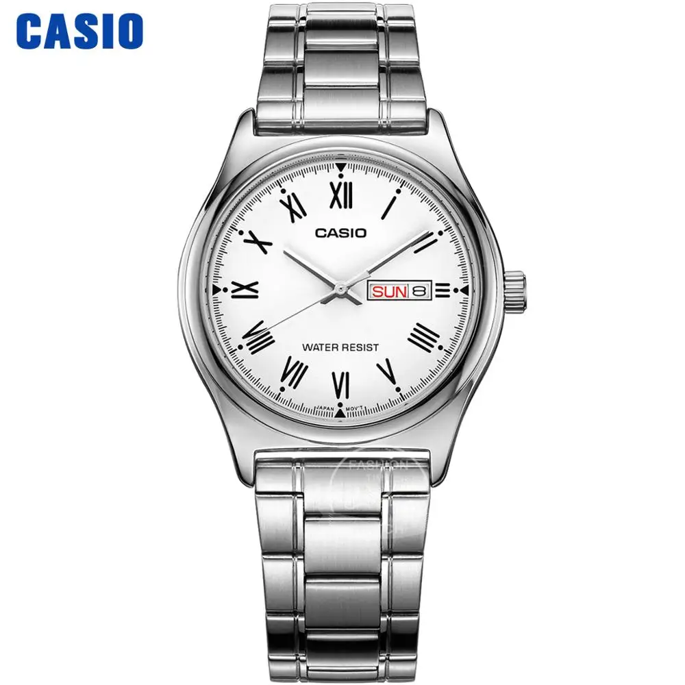 MTPV006D7B Часы Casio Простые часы мужские лучшие марки роскошные кварцевые часы Водонепроницаемые Ретро мужские часы Спортивные военные часы relogio masculino reloj hombre erkek kol saati montre homme zegarek meski MTP-V006 - Цвет: MTPV006D7B
