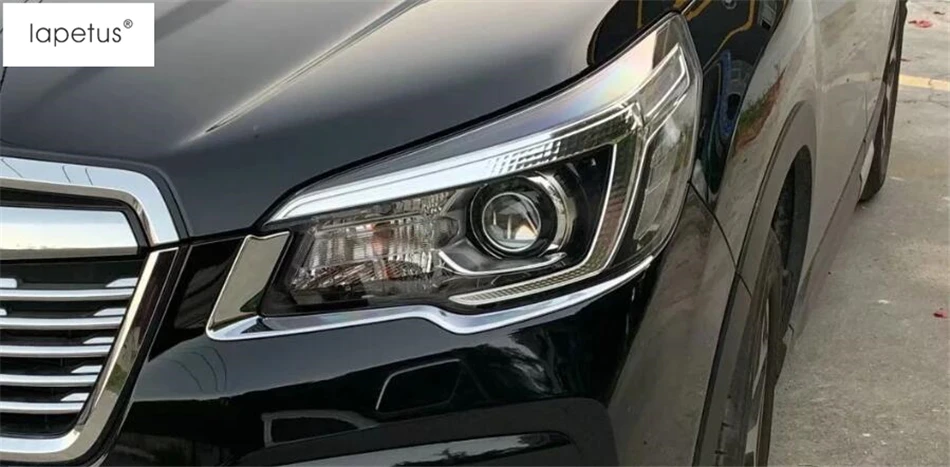 Аксессуары Lapetus подходят для Subaru Forester ABS Передние фары лампы век бровей полосы литья крышка комплект отделка 2 шт