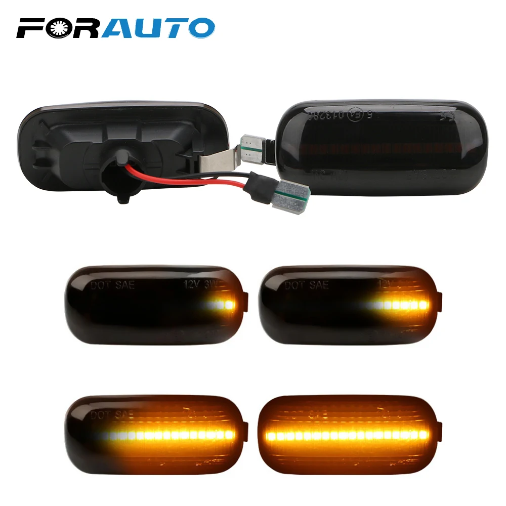 FORAUTO 1 пара 18SMD светодиодный автомобиль динамического боковой габаритный мигалка