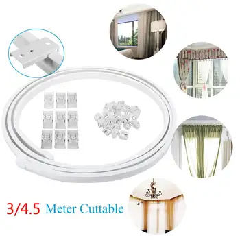 

Bendable 450mm Curtain Track For Windows Visible Track for Nano Silence Cuttable Mini Curtain Rail Caravan Mobile Home Decorate