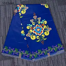 She Love 3 ярда винтажная Цветочная хлопчатобумажная ткань Анкара африканская настоящая восковая Ткань для шитья свадебного платья Аксессуары для изготовления