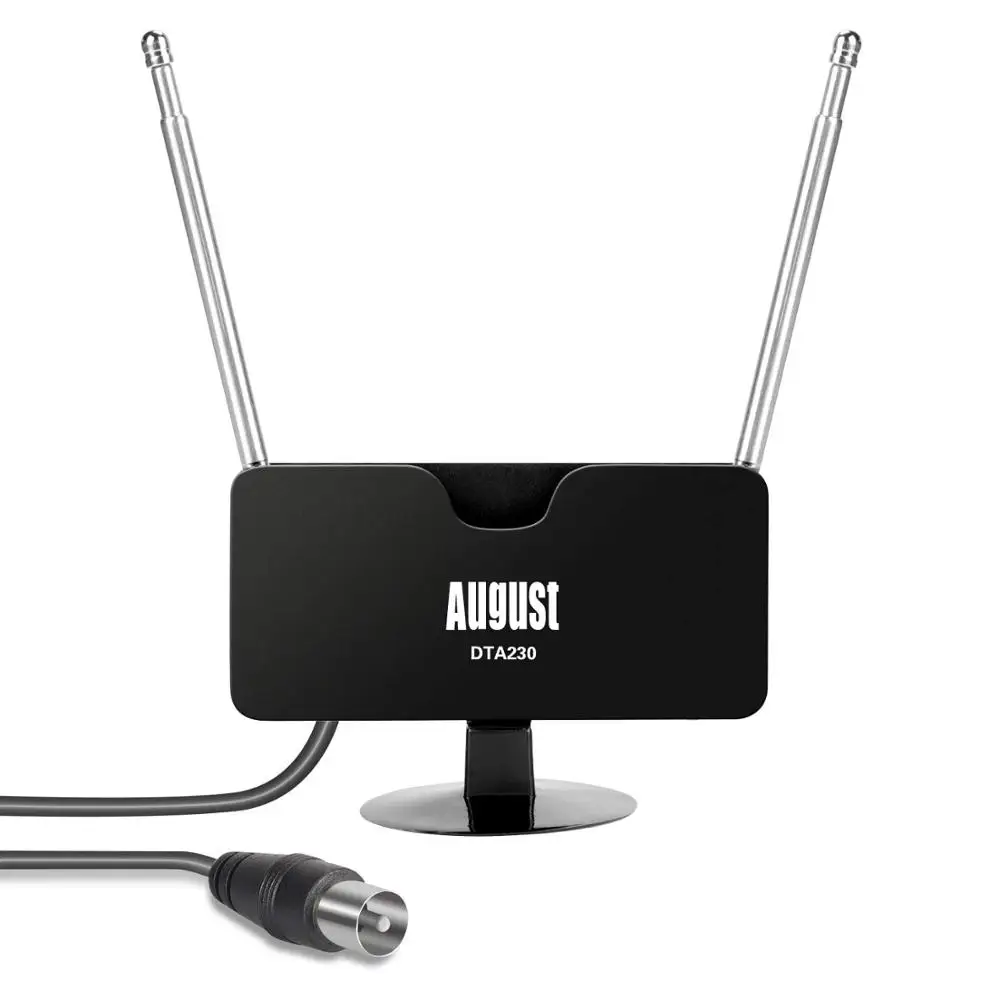 Портативная Цифровая антенна August DTA230 Freeview TV для USB ТВ-тюнера/DVB-T TV/DAB радио с