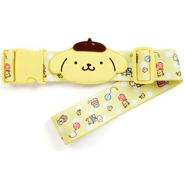 Милый мультфильм помпон пурин My Melody багажный ремень стрейч-чемодан кожаный пояс весы для багажа бирка имя бирки дорожные аксессуары - Цвет: PomPom Purin