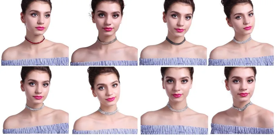 Crystal Choker Single Layer900