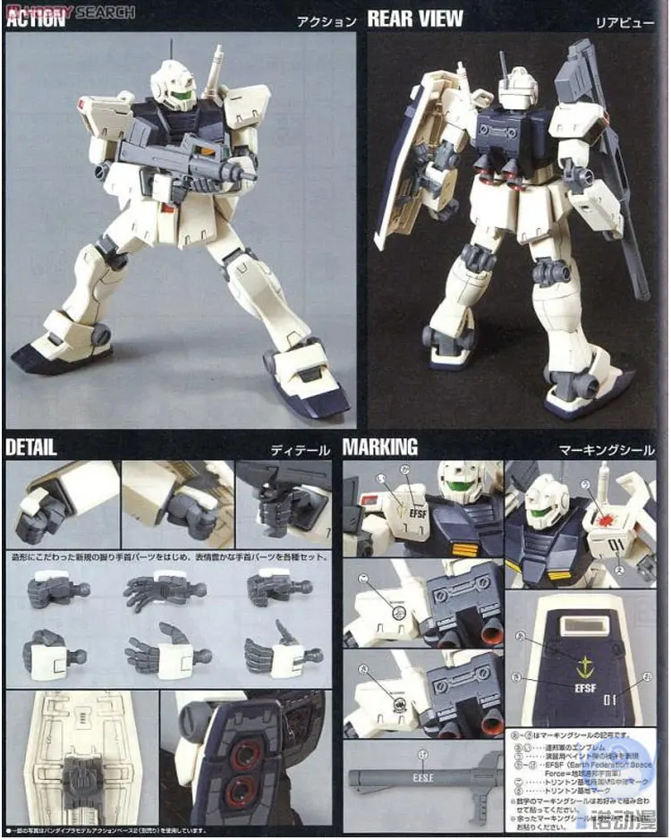 Оригинальная модель Gundam HG 1/144 RGM-79C GM Тип C фигурка Gundam водолазов Unchained мобильный костюм детские игрушки