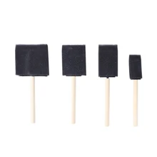 4 шт. набор кистей для рисования деревянные принадлежности ручка подарок детский инструмент для граффити школьный художественный Рисунок ремесло детская игрушка Пена Губка сделай сам