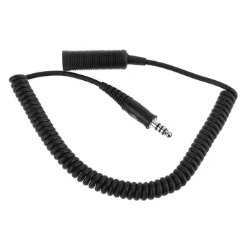 

U-92A/U to U-174/U Helicopter Military Headphone Extension Line Cable Cord