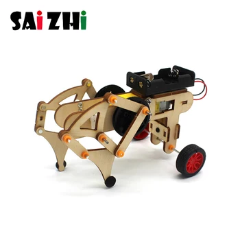 

Saizhi DIY electric Bionic Beast Animal Technology DIY Children Toy Robot Mechanical Beast Assembled Mode Kits Toy For Children