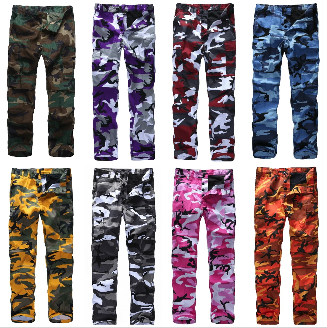 Billige Herren Militär Armee Kampf BDU Hosen Arbeiten Casual Camouflage Fashion Cargo Hosen