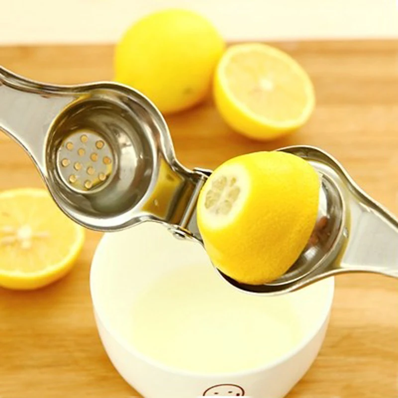 

1Pc Juicer Fruit Juice Bar Tools Kitchen Useful Gadget Stainless Steel Hand Press Lemon Squeezer Lime Orange Citrus Press