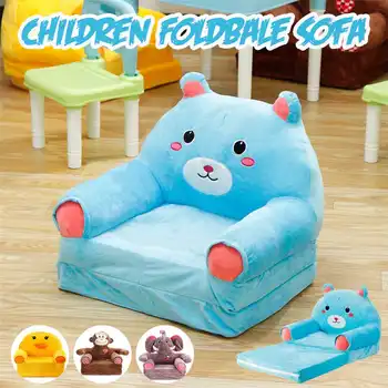 

Baby Kids Cartoon Seat Children Chair Neat Foldbale Sofa Baby Tatami Sofa Plush Lounger Bed Sofa Gifts For Girls Boys