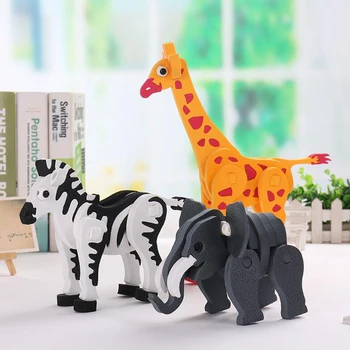 

FoamAnimal Shaped Jigsaw 3D Puzzle For Children Assembled Wooden Puzzle Toy DIY Learning Education Toys Gift
