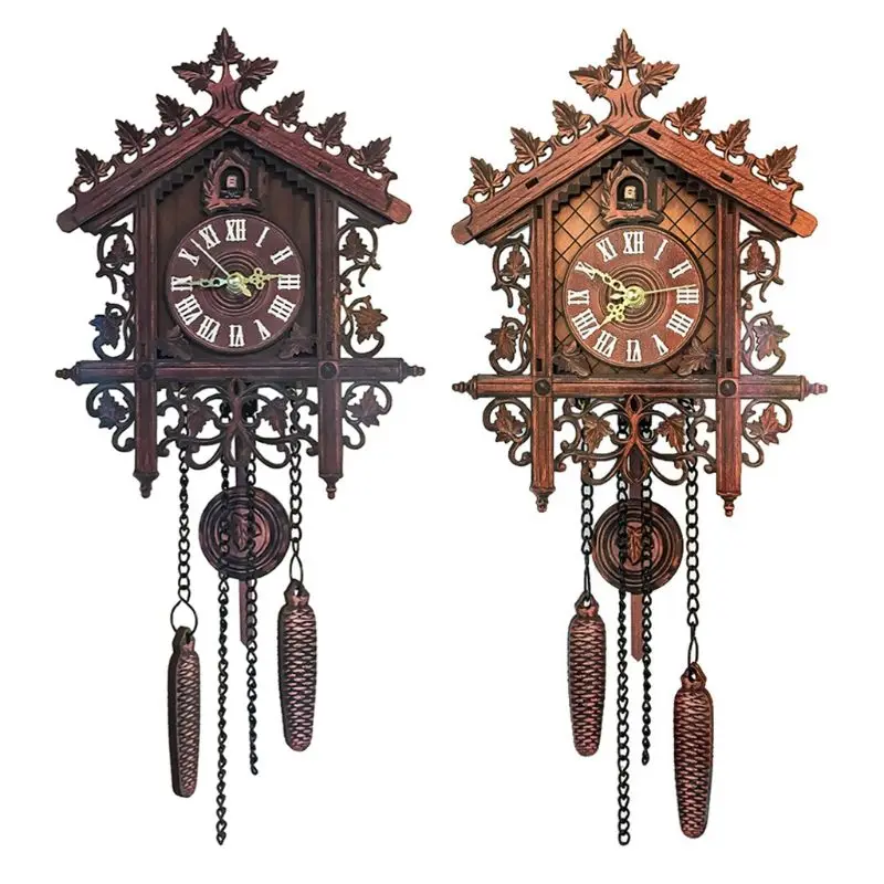 Permalink to Vintage Wooden Hanging Cuckoo Wall Clock for Living Room Home Restaurant Bedroom