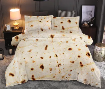 

Burritos Tortilla Printed Bedding Sets Duvet Cover Sets Queen King Quilt Cover Bed Linen